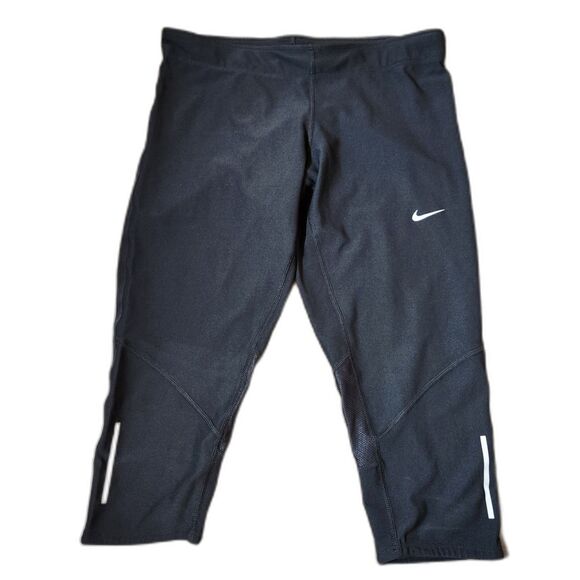 Nike Dri-FIT Capri Leggings – Women’s Medium – Black Athletic Pants - Picture 1 of 7